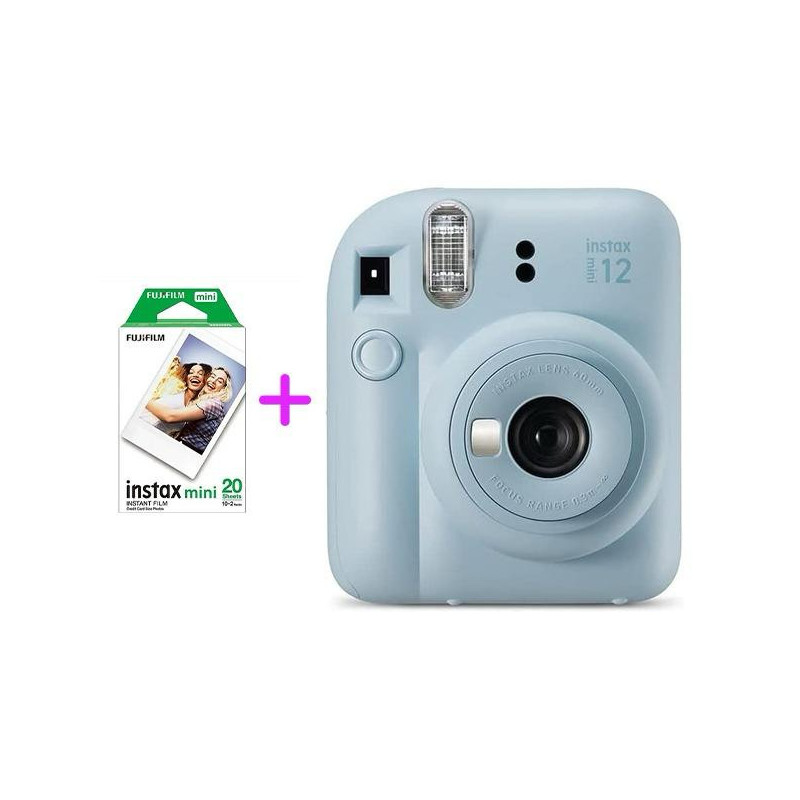 FUJIFILM INSTAX MINI 12 BLEU + FUJIFILM FILM INSTAX MINI EU 2 GLOSSY (10x2PCK)