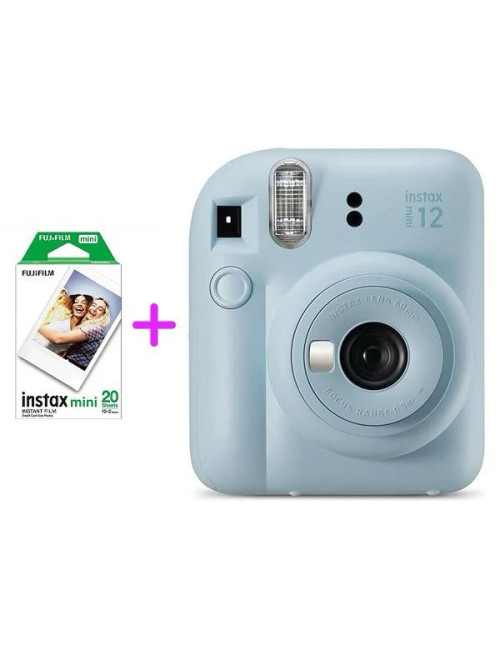 FUJIFILM INSTAX MINI 12 BLEU + FUJIFILM FILM INSTAX MINI EU 2 GLOSSY (10x2PCK)