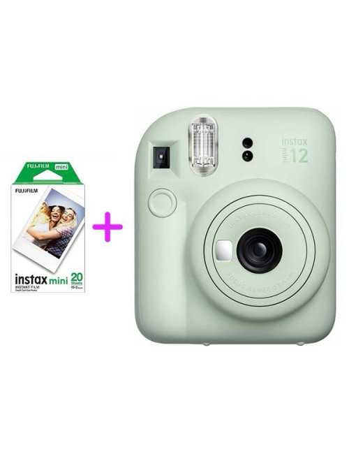 FUJIFILM INSTAX MINI 12 VERT + FUJIFILM FILM INSTAX MINI EU 2 GLOSSY (10x2PCK)