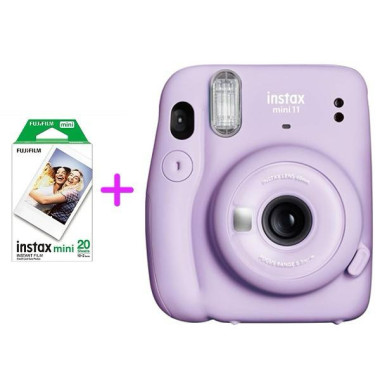 FUJIFILM INSTAX MINI 11 LILAC VIOLET +FUJIFILM FILM INSTAX MINI EU 2 GLOSSY (10x2PCK)