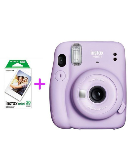 FUJIFILM INSTAX MINI 11 LILAC VIOLET +FUJIFILM FILM INSTAX MINI EU 2 GLOSSY (10x2PCK)