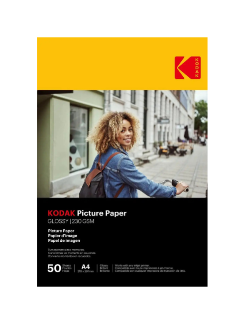KODAK PAPIER PHOTO BRILLANT PACK 50 FEUILLES 230G