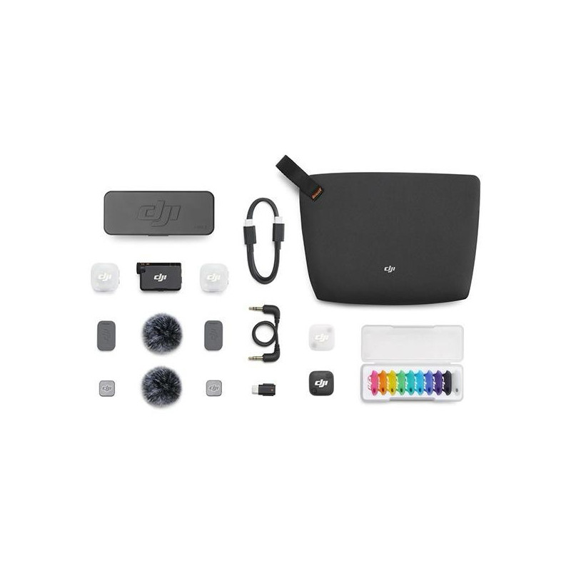 DJI MIC MINI 2 (2 TX + 1 RX + BOITIER DE RECHARGE)