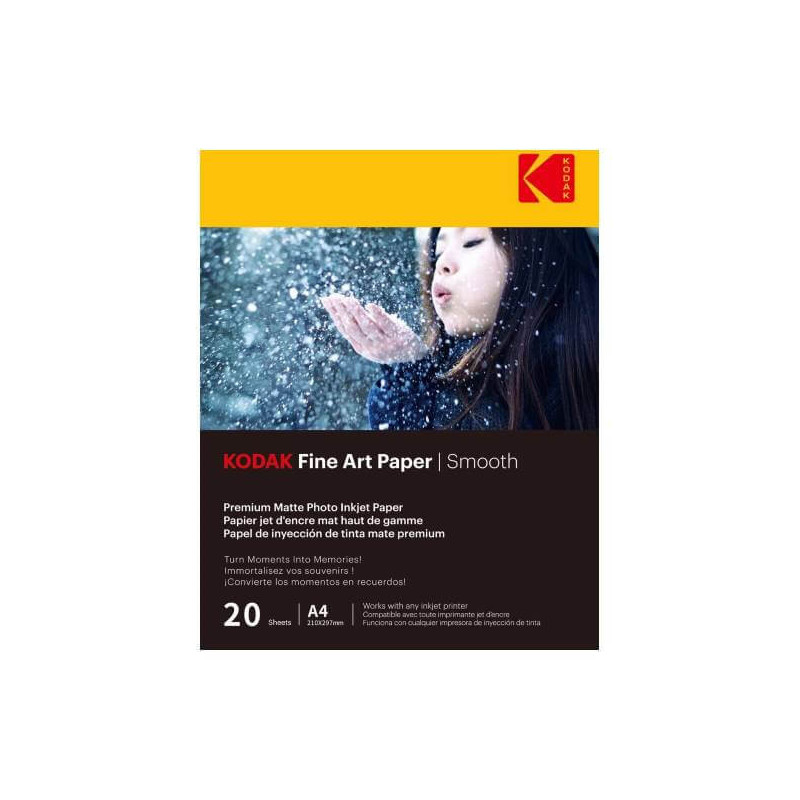 KODAK PAPIER PHOTO MAT PACK 20 FEUILLES 230G