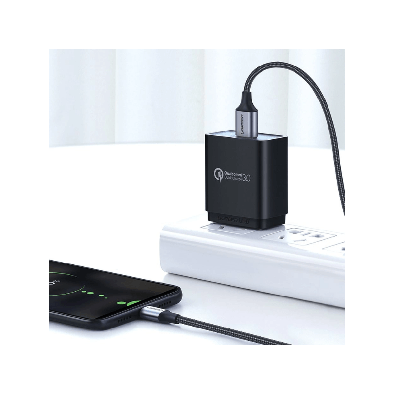 UGREEN US290 CABLE USB-A VERS MICRO USB 1M (60146)