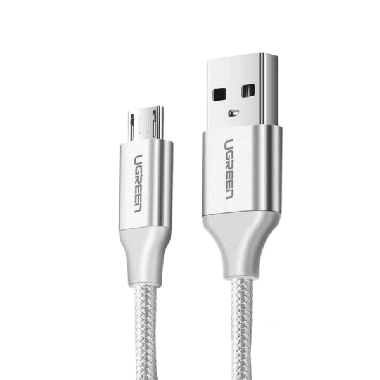UGREEN CABLE USB-A 2.0 VERS MICRO USB 1M Blanc (60151)