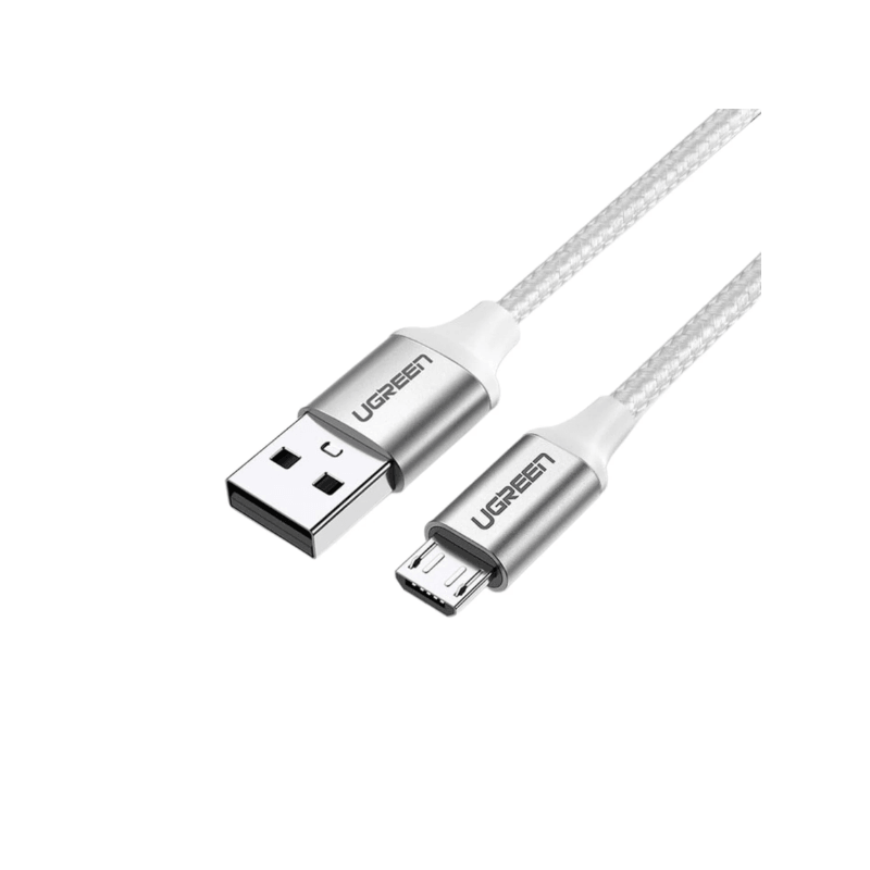 UGREEN CABLE USB-A 2.0 VERS MICRO USB 1M Blanc (60151)