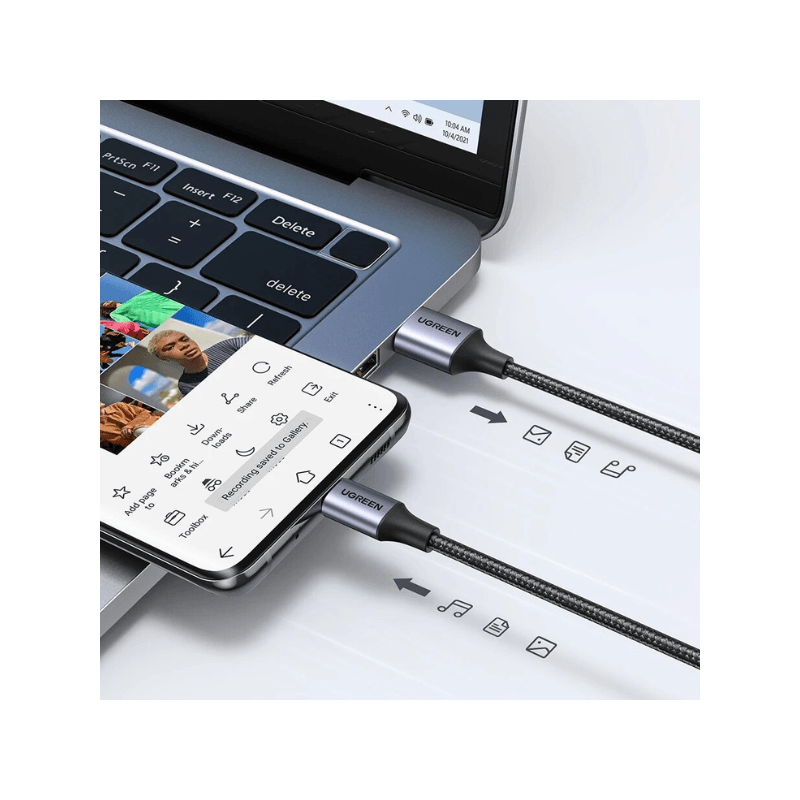 UGREEN CABLE USB-A 2.0 VERS USB-C 1.5M (60127)