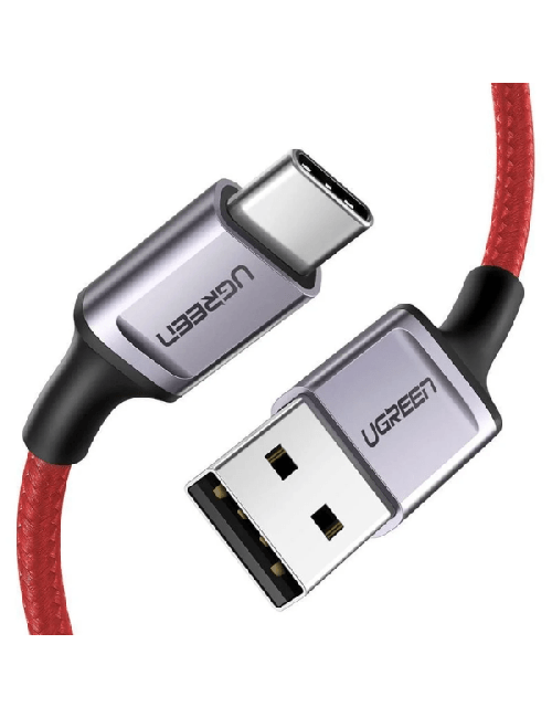 UGREEN CABLE USB-A VERS USB-C 6A/100W 1M Rouge (20527)