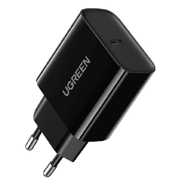 UGREEN CHARGEUR TYPE C 20W NOIR (10191)