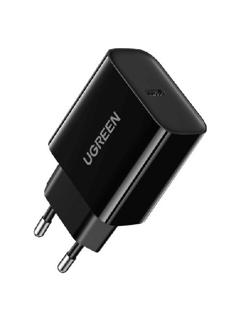 UGREEN CHARGEUR TYPE C 20W NOIR (10191)