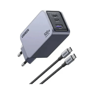 UGREEN 100W 2C1A GAN CHARGEUR RAPIDE + 1.5M CABLE USB-C (25874)