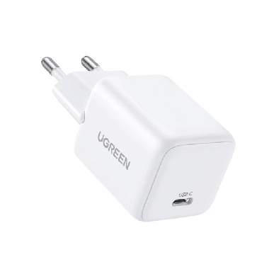 UGREEN CHARGEUR RAPIDE 20W USB-C GaN EU BLANC (55554)