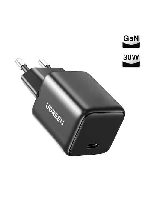 UGREEN CHARGEUR RAPIDE 30W USB-C GaN NOIR (65007)