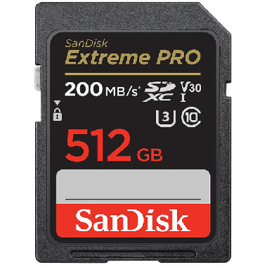 CARTE MÉMOIRE SANDISK EXTREME PRO SDXC UHS-I 512 GO