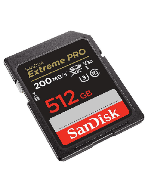 CARTE MÉMOIRE SANDISK EXTREME PRO SDXC UHS-I 512 GO