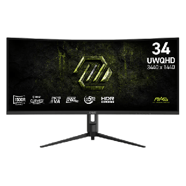 MSI MAG 342CQRF E20 34″ 200Hz 0.5ms Fast VA UWQHD