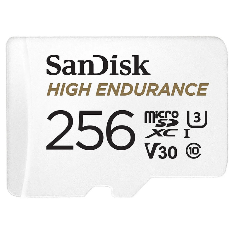 SanDisk High Endurance microSDXC UHS-I U3 V30 256 Go + SD Adapter