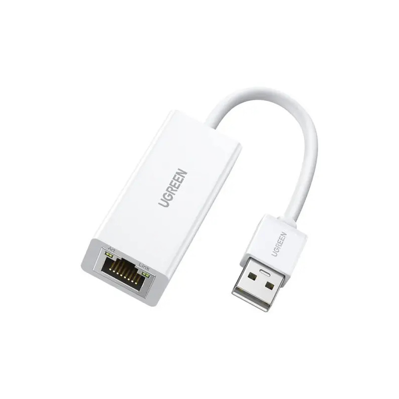 Ugreen USB 2.0 to RJ45 White Adapter (20253)