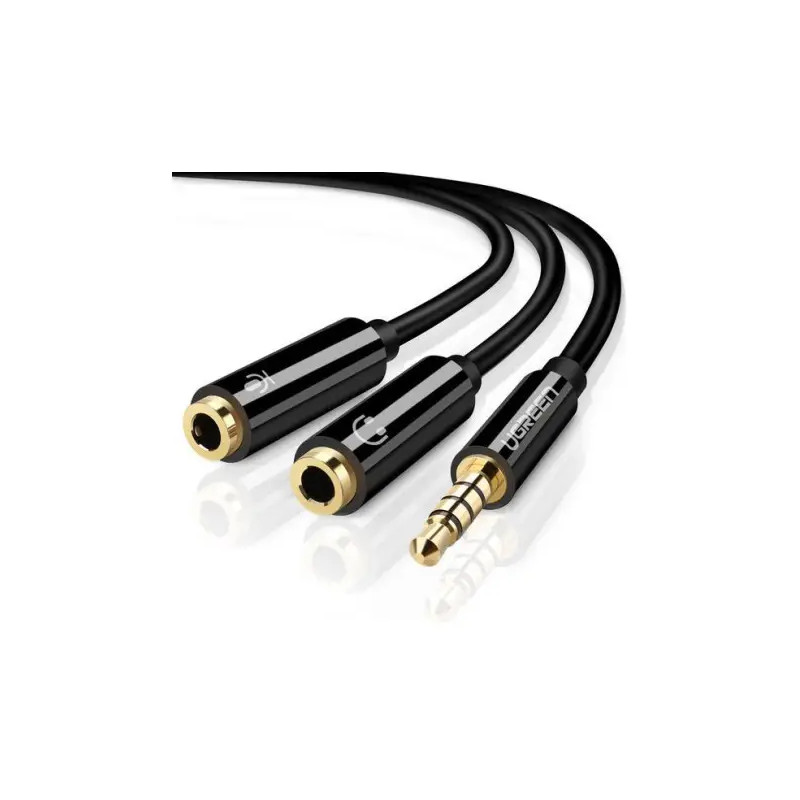 Ugreen Splitter Audio 3.5mm Male to 3.5mm Female Black (30620)