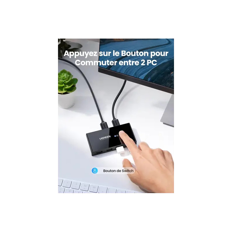 Ugreen Switch Commutateur 2x4 USB 3.0 (30768)