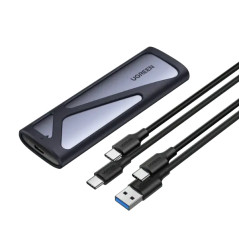 Ugreen Boitier disque dur externe NvmeM2 SATA SSD (90264)