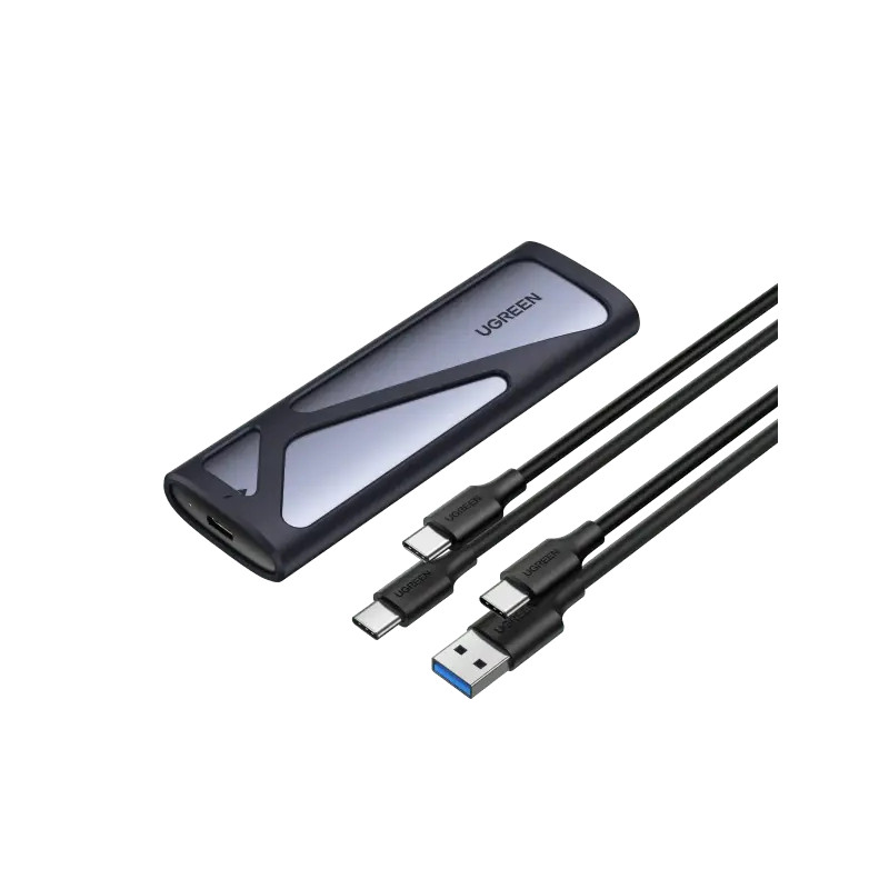 Ugreen External Hard Drive Case NVMe M2 SATA SSD (90264)