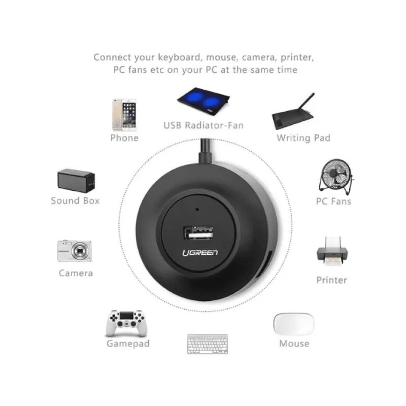 Ugreen HUB USB 2.0 to 4 x USB 2.0 (20277)