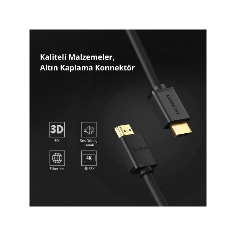 Ugreen Cable HDMI Male to Male 3M (10108)