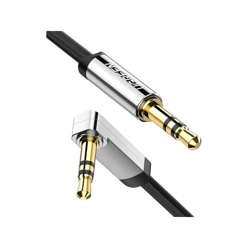 Ugreen Cable Audio Jack flat Angled 3.5mm Male to Male 1M (10597)