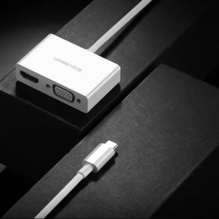 Ugreen Converter USB-C to HDMI+VGA White (30843)