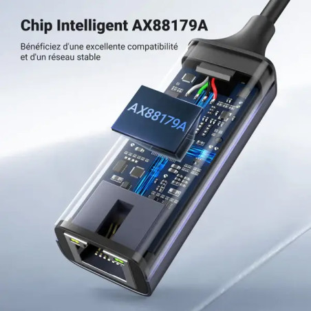 Ugreen Adaptateur Aliminium USB 3.0 to RJ45 (50922)