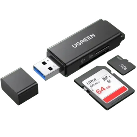 Ugreen Memory Card Reader SD/TF USB 3.0 (2in1) Black (40752)