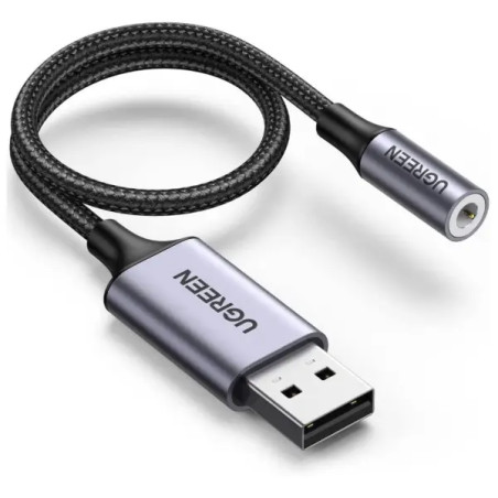 Ugreen Cable USB-A to 3.5mm audio jack (30757)