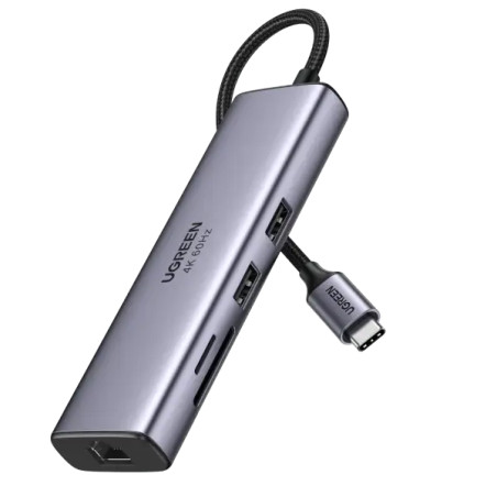 Ugreen USB-C 7 in 1 Docking Station (HDMI 4K) (90568)