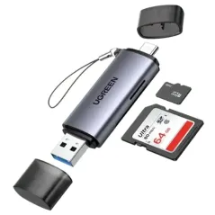 UGREEN MEMORY CARD READER SD/TF USB-C & USB3.0 (50706)