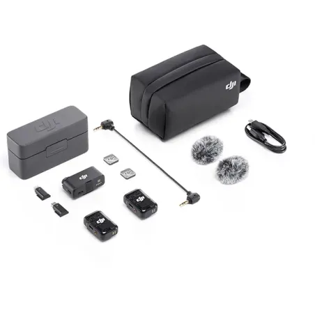 DJI MIC 2 (2 TX + 1 RX + BOITIER DE RECHARGE)
