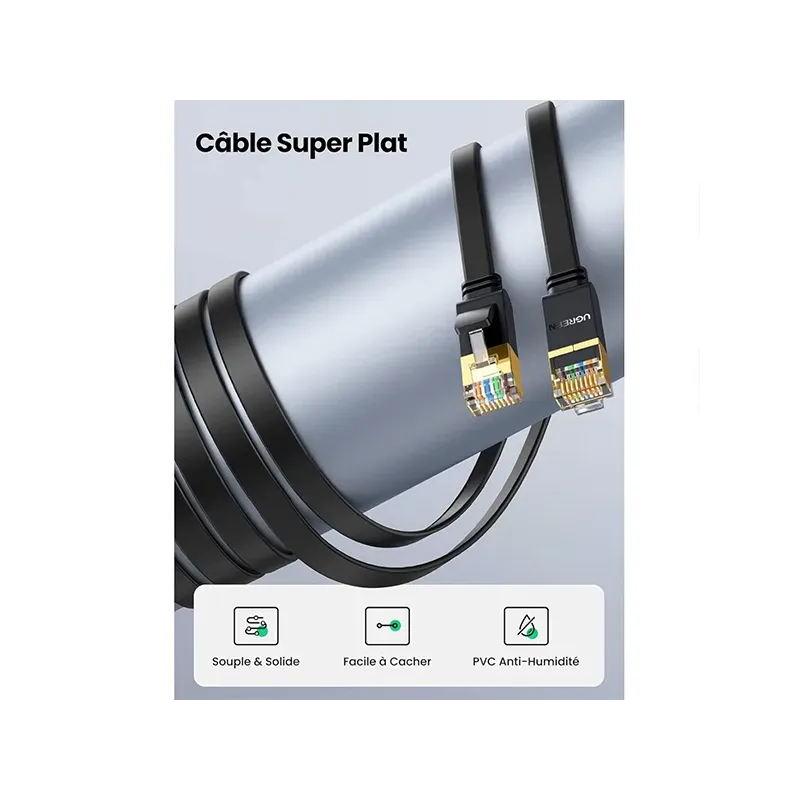 UGREEN CABLE ETHERNET FLAT CAT7 U/FTP 5M (11263)