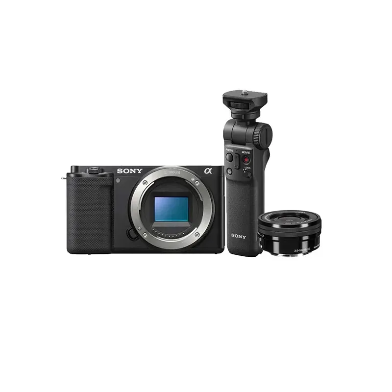 SONY ZV-E10 + 16-50mm + Bluetooth Vlogging-Griff GP-VPT2BT