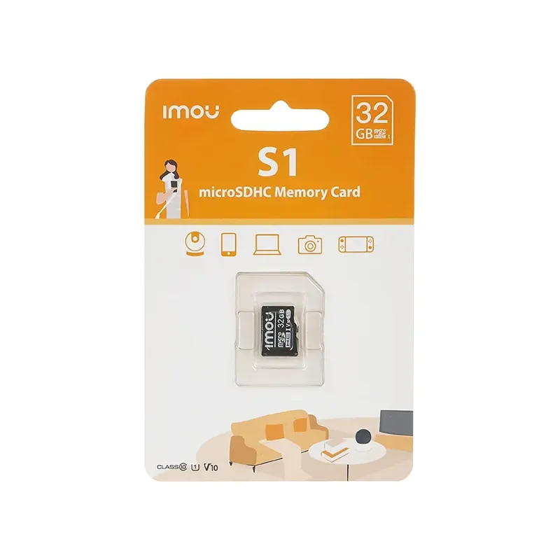 IMOU CARTE MÉMOIRE MICRO SD 32GO CLASSE 10 (ST2-32-S1)