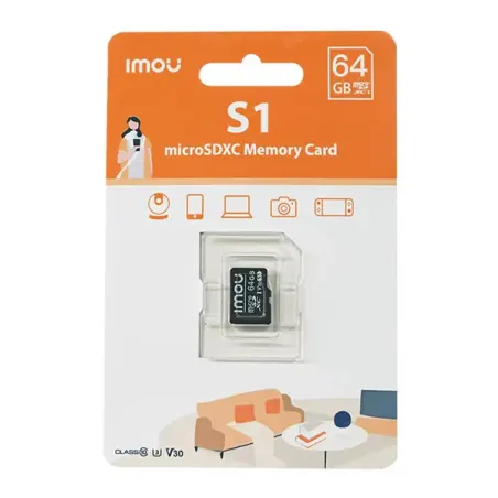 IMOU MEMORY CARD MICRO SD 64GB CLASS 10 (ST2-64-S1)