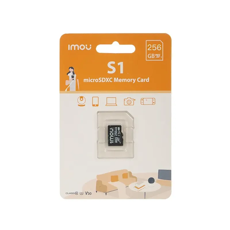 IMOU CARTE MÉMOIRE MICRO SD 256GO CLASSE 10 (ST2-256-S1)