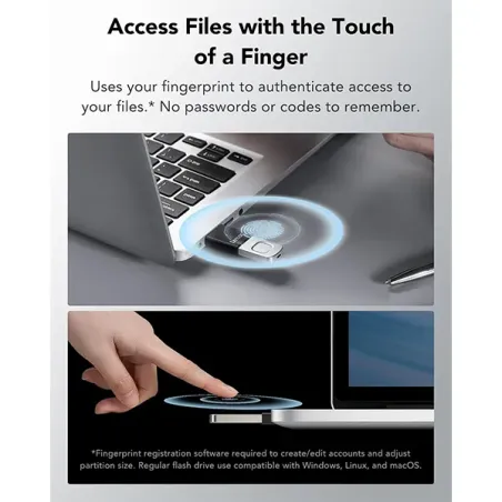 LEXAR JUMPDRIVE FINGERPRINT F35 USB Key 3.0 128GB