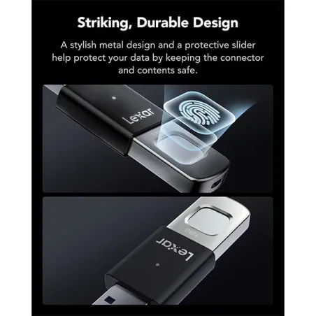 LEXAR JUMPDRIVE FINGERPRINT F35 Clé USB 3.0 128GB
